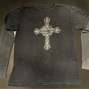 Affliction Black Long Sleeve Shirt